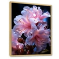 thumbnail image 2 of Designart "Translucent Floral Delight" Rhododendron Floater Framed Wall Art Living Room, 2 of 5