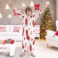 thumbnail image 7 of Soft Big Kids Onesie Pajamas Cozy Loose-Fit Jumpsuits for kids with Pockets for Christmas Lounge & Play Christmas Socks and Gloves Pattern, 7 of 7