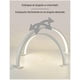 thumbnail image 3 of LED Nail Lamp Office and Beauty Salon USB Fill Light Modern Work Lamp Fixed Installation Metal Material white, 3 of 5