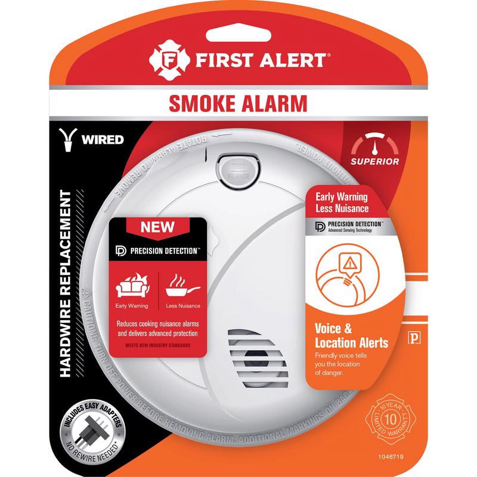 First Alert Voice Alert Hard-Wired Photoelectric Smoke Detector photo 1