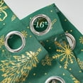 thumbnail image 4 of NICETOWN Christmas Sheer Curtains for Living Room, Green Curtains 95 inches Long for Bedroom with Grommet Design Window Drapes for Home Decor, 52" Wide for Bedroom, 2 Panels, 4 of 7