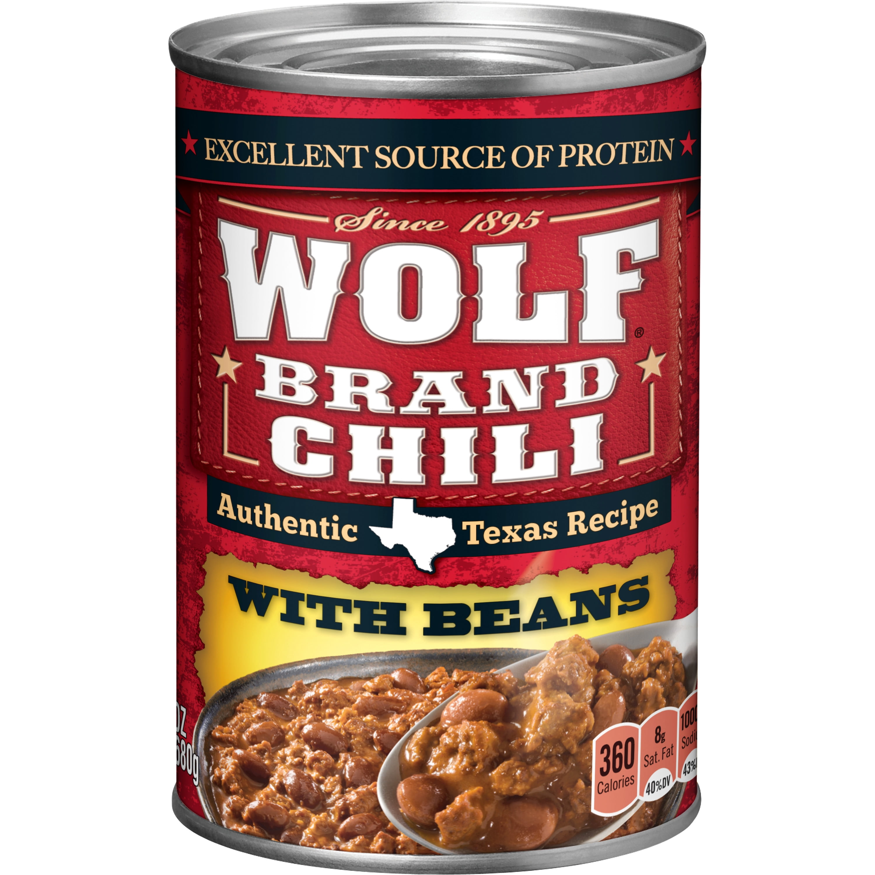WOLF BRAND Chili With Beans, 24 oz