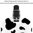 thumbnail image 4 of Square 2Pack PU Leather Cow Print Cruise Luggage Tag with Privacy Cover and Name ID Tag for Travel Handbags Backpacks Luggage Tags, 4 of 6