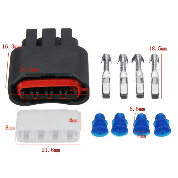 Furulu 4 PCS Ignition Coil Plug Connector Kit For 90980-11885 Toyota Lexus Camry Yari