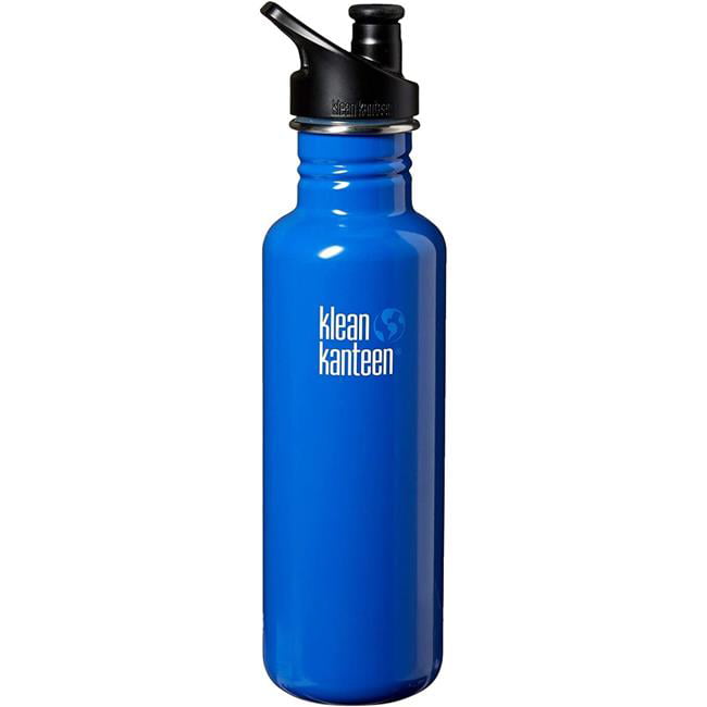 Klean Kanteen Classic Single Wall Stainless Steel Bottle With Leak Resistant Sport Cap 3.0