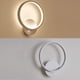 thumbnail image 5 of Aplique de pared LED para interior, moderno, redondo, 13 W, blanco cálido 3000 K, para dormitorio, sala de estar, escalera, pasillo, CA 230 V., 5 of 5