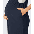 thumbnail image 5 of G4Free EverGoing Maternity Overalls with Pockets Adjustable Straps Pregnancy Wide Leg Jumpsuit Shorts Casual Work, 5 of 8