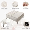 thumbnail image 5 of SWQQWEI 35‘’Storage Ottoman Coffee Table with Lift Top, Upholstered Large Square Ottoman for Living, 5 of 10