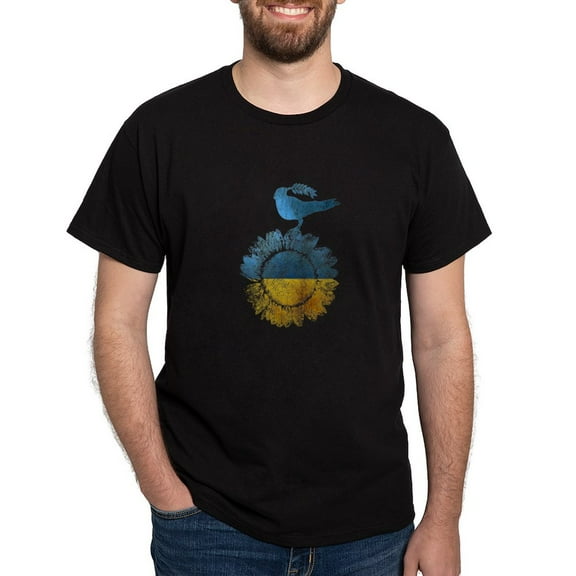 CafePress - Ukrainian Peace Bird Men's Value T Shirt - Men's Classic Graphic Cotton T-Shirt