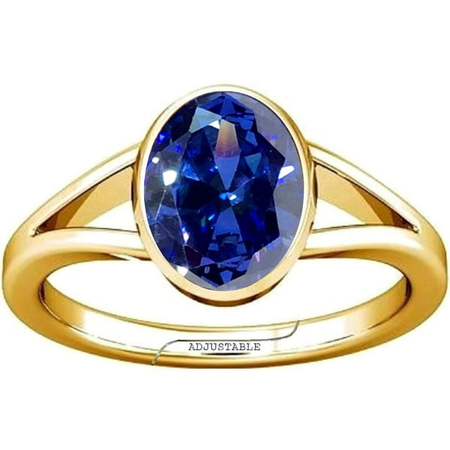 Divya Shakti 3.25-3.50 Carat Tanzanite Pierre Précieuse Panchdhatu Réglable pour Hommes et Femmes