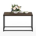 thumbnail image 4 of Furinno Camnus Coffee Table, Metal Frame Rustic Brown Coffee Table, Rectangular Wide Side Table, Easy Assembly, for Living Room, Bedroom, Home Office, Brown Walnut, 4 of 5