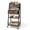 Dark Brown, variant on 3 Tier Rolling Cart - Metal Utility Cart with Storage Drawer and Wheels, Versatile Art & Craft Organizer for Home, Office, or Studio - Ideal for Storing Brushes, Paints, and Supplies