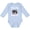 AE-Light Blue, variant on Inktastic Drummer Funny Too Many Drums Music Joke Boys or Girls Long Sleeve Baby Bodysuit