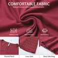 thumbnail image 2 of Womens Lace Tops Dressy Casual Long Sleeve Shirts Flowy Tunic Top Wrinkle Free Blouses for Leggings, 2 of 9