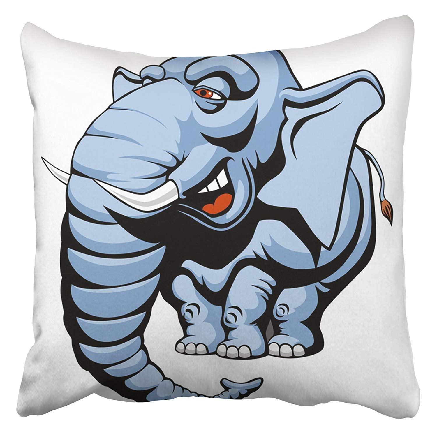 BSDHOME Africa of Cartoon Elephant African Animal Big Ear Endangered  Environment Family Pillow Case Cushion Cover 20x20 inch | Walmart Canada