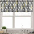 thumbnail image 3 of Ambesonne Feather Valance & Curtain, Style Art Tribal, 55"x45", Black White Mustard, 3 of 6
