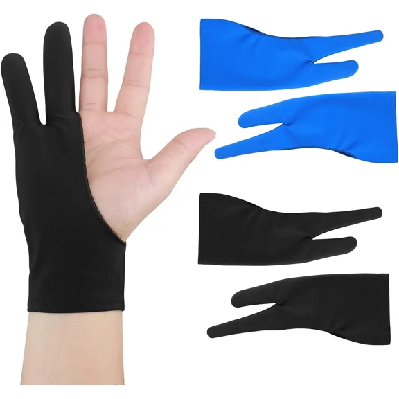 Two-Finger Artist Glove For Drawing Tablet Graphics Painting Gloves