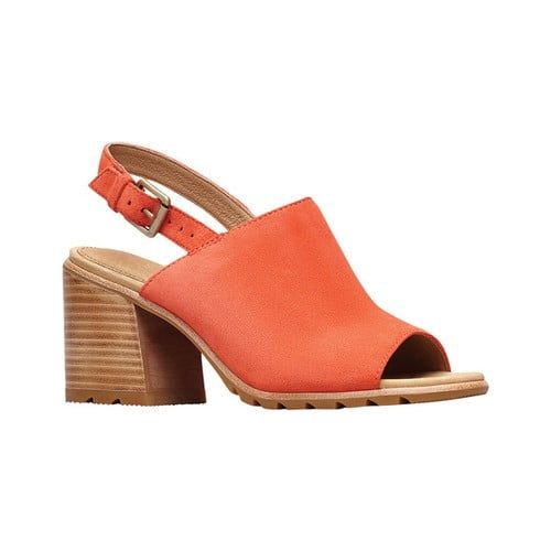 sorel orange strappy sport sandals
