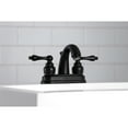 thumbnail image 2 of Kingston Brass KB5610AL Restoration 4 in. Centerset Bathroom Faucet, Matte Black, 2 of 5