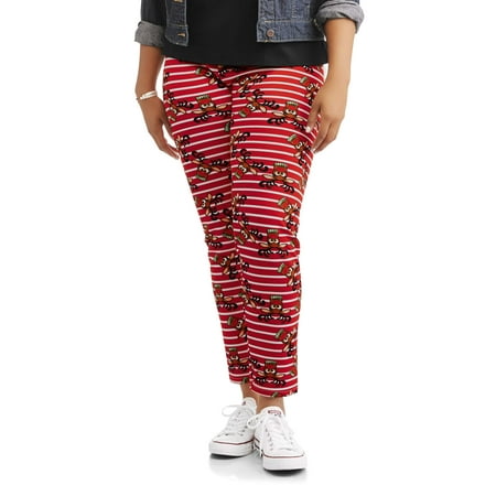 Junior's Plus Fleece Backed Xmas Leggings