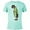 Celadon Snow Heather, variant on Encanto Bruno Madrigal - Short Sleeve Blended T-Shirt for Adults – Customized-Black