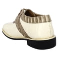 thumbnail image 3 of LibertyZeno Kids/Boys Genuine Leather Crocodile Print Lace Up Dress Shoes, 3 of 5
