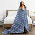 thumbnail image 5 of ZNDUO Patriotic Stars Blue White Pattern Throw Blanket, Lightweight Cozy Soft Throw Blanket for Couch, 80"x60" Throw Blankets for Bed, 5 of 8