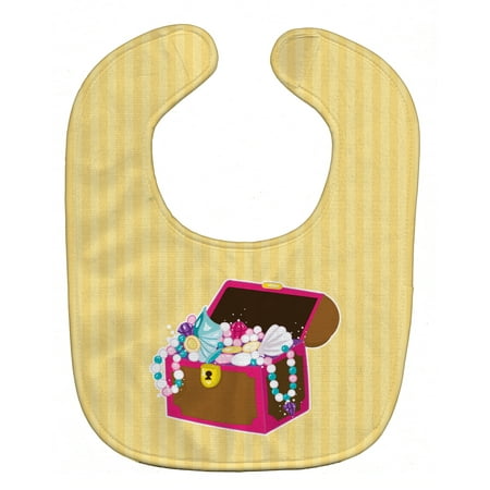 Caroline's Treasures Baby Bib, Pirate Chest, Yellow