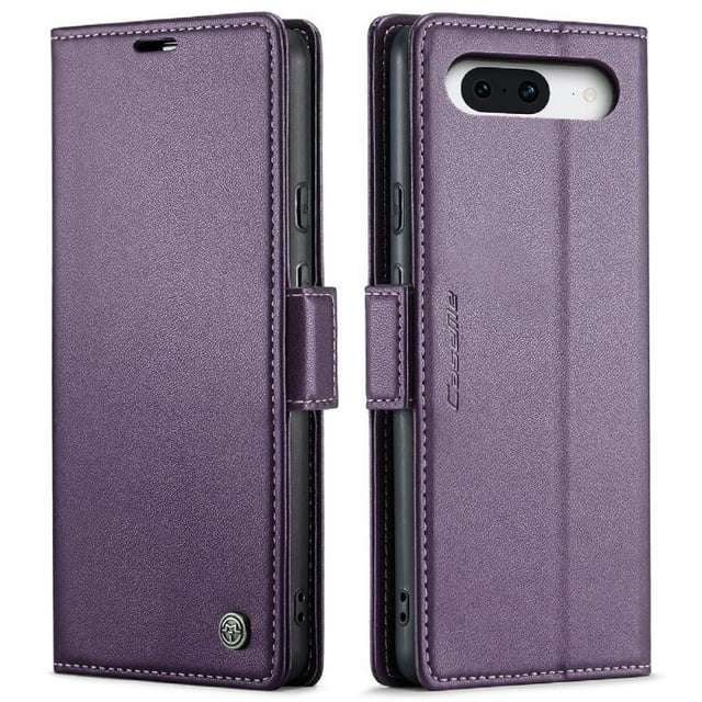 Funda tipo cartera Google Pixel 8A con cierre magnético, RFID, tarjetero, soporte, carga inalámbrica