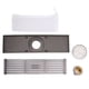 thumbnail image 1 of Desagüe de piso rectangular, lineal, cobre, acero inoxidable, inodoro, a prueba de insectos, drenaje rápido para baño, cocina, gris, 1 of 1