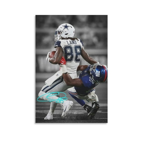 CeeDee Lamb Canvas Poster Home Decor Poster Wall Art Hanging Picture Print Bedroom Decorative Painting Posters Room Aesthetic 12x18inch(30x45cm)