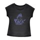 thumbnail image 3 of Camiseta de mujer Verano Señoras Regular Fit Activewear Camiseta básica para oficina senderismo Negro, 3 of 7