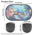 thumbnail image 7 of Yuyamidu Ocean Turtle Car Window Shade Blue Ocean Vehicle Rear Window Cover Sun Shield 2 Pcs Starfish Auto Window Curtain Blocks and & UV Rays Car Accessories for Truck SUV Sedan, 7 of 7