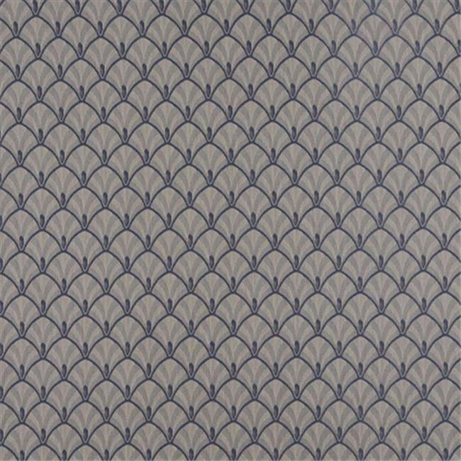 Designer Fabrics D334 54 in. Wide , Navy Blue And Gold Diamond 