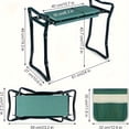 thumbnail image 3 of 1pc Foldable Garden Kneeling Stool, Durable Metal Construction, Non-Slip & Space-Saving Design, Green Portable Stool for Indoor & Outdoor Gardening Use, 3 of 7