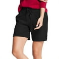thumbnail image 1 of Hanes Shorts à Poches en Molleton Français pour Femmes, Noir, Petit, 1 of 2