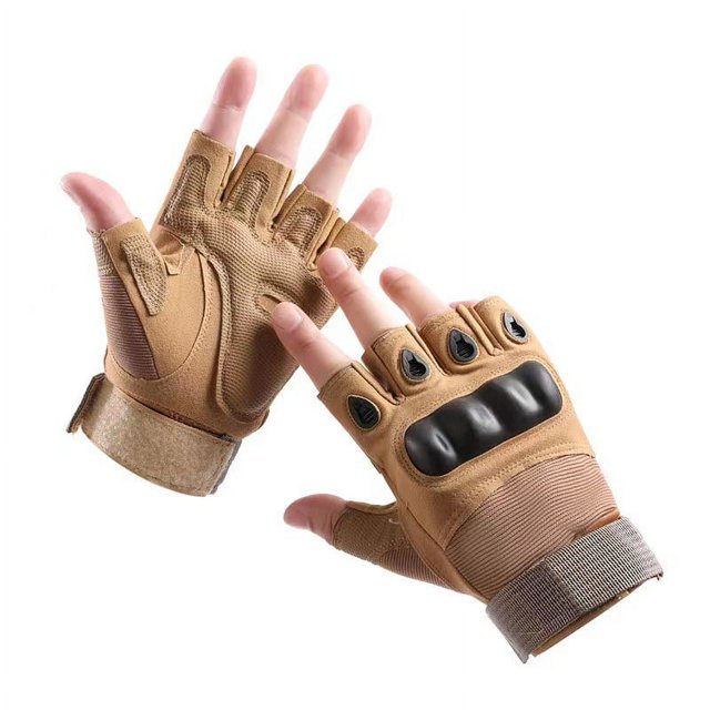 Guantes tácticos de medio dedo para aficionados militares, de fuerzas especiales, para entrenamiento, fitness, antideslizantes, para ciclismo, deportes, transpirables, resistentes al