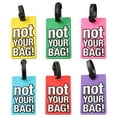 thumbnail image 6 of Holloyiver Silicone Luggage Tag for Suitcase - Not Your Bag - Silicone Bag Tags Identifiers Privacy Cover ID Label with Durable Silicone Loop for Women Men Kids Girls Travel, 6 of 8