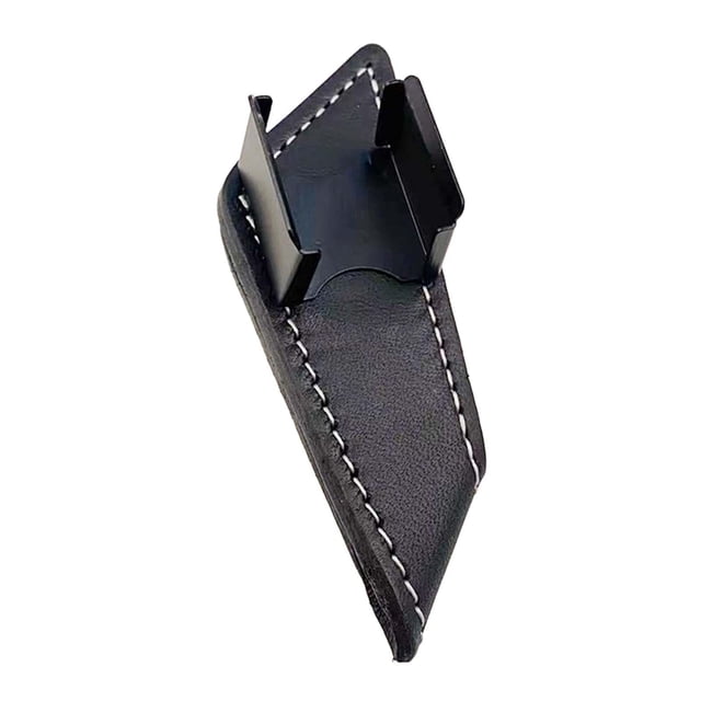 Soporte de tiza de , clip de bolsillo, clip de cinturón de metal de cuero PU, mini estuche de tiza para transportistas para billar amante de