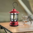 thumbnail image 5 of Retro Outdoor Camping Lantern Light Waterproof COB LED | Portable Rechargeable 1200mAh Battery, Dimmable Brightness, Hanging Hook | 5W 20-200 Lumens, 11.5x19.5cm, Classic Vintage Style for Tents, 5 of 5