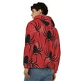 thumbnail image 4 of Kdxio Spider Print Men Hoodies Casual Hoodies for Men with Zip Pockets Full Zip Long Sleeve Sweatshirt Sports Hooded Jacket-Small, 4 of 5