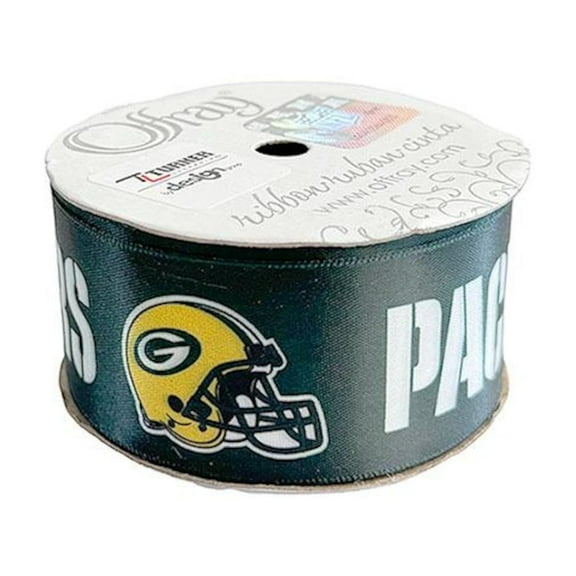 Packers Printed Ribbon 1.5"-Inch Width, 15 Foot Spool