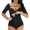 Black, variant on asdoklhq Womens Plus Shapewear,Women Full Body Shaper Bodysuit Firm Control Shapewear Lifter Corset Shapewear