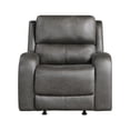 thumbnail image 4 of Lexicon Pagosa Microfiber Rocker Reclining Chair in Gray, 4 of 15
