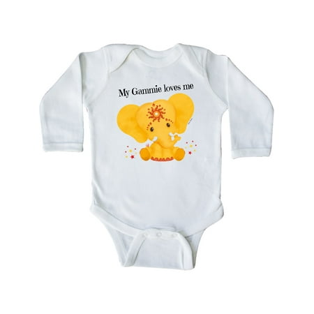 

Inktastic Etana Gammie loves me Gift Baby Boy or Baby Girl Long Sleeve Bodysuit