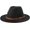 Z-black, variant on Girls  Wide Brim  Felt Bowler Cap Bowknot Floppy Fedora Hat