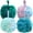 Multicolor (4pcs-75g), variant on Shower Loofah Bath Sponge 75g/Piece, Exfoliating Bath Sponge Body Scrubber - Bath Pouf Balls Set of 4 Flower Color