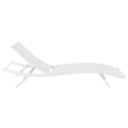thumbnail image 2 of Modway Glimpse Aluminum & Mesh Patio Chaise Lounge in White Finish, 2 of 6
