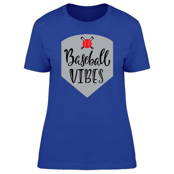 Baseball Vibes Bats T-Shirt Women -Image by Shutterstock, Female Medium