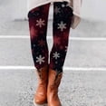 thumbnail image 4 of Outfmvch Holiday Leggings for Women Flannel Leggings Christmas Leggings for Women Plus Size Plus Size Leggings Straight Leg Pants Women Wide Leg Pants Woman Plus Size Cargo Pants Watermelon Red Xl, 4 of 6